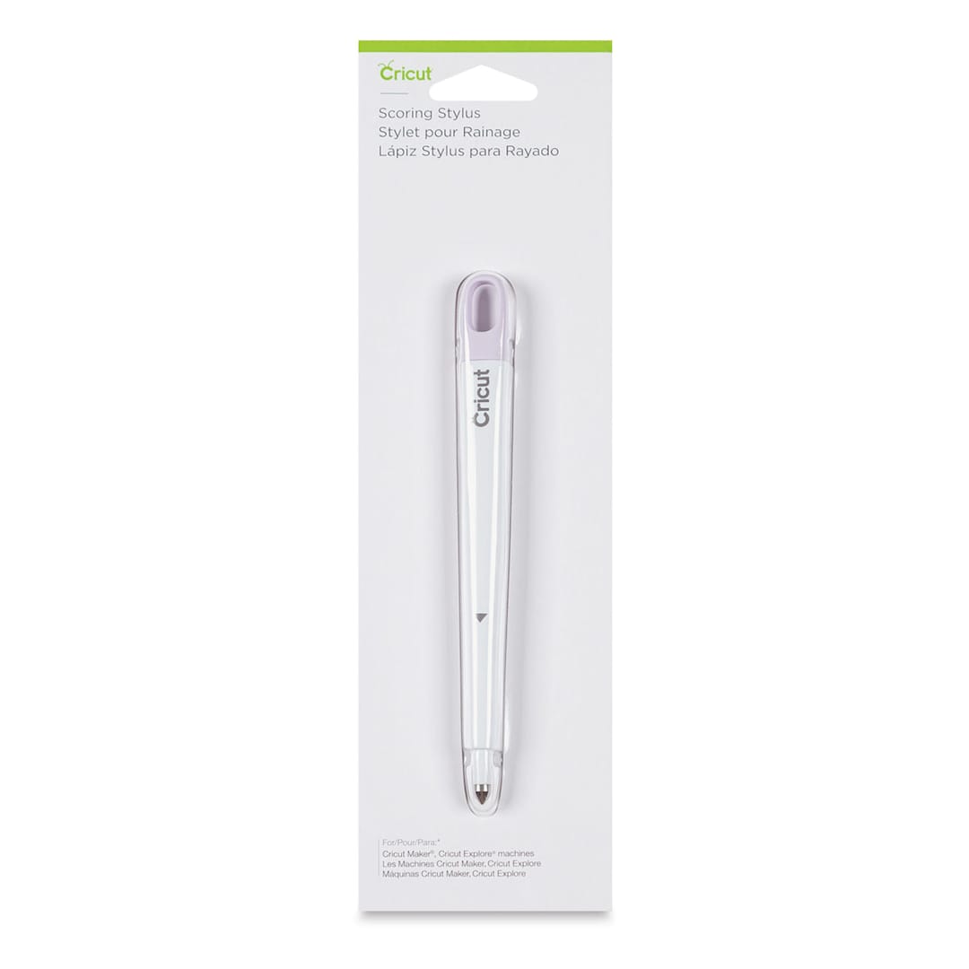 Open in modal - Cricut Scoring Stylus - Front of blister package showing stylus