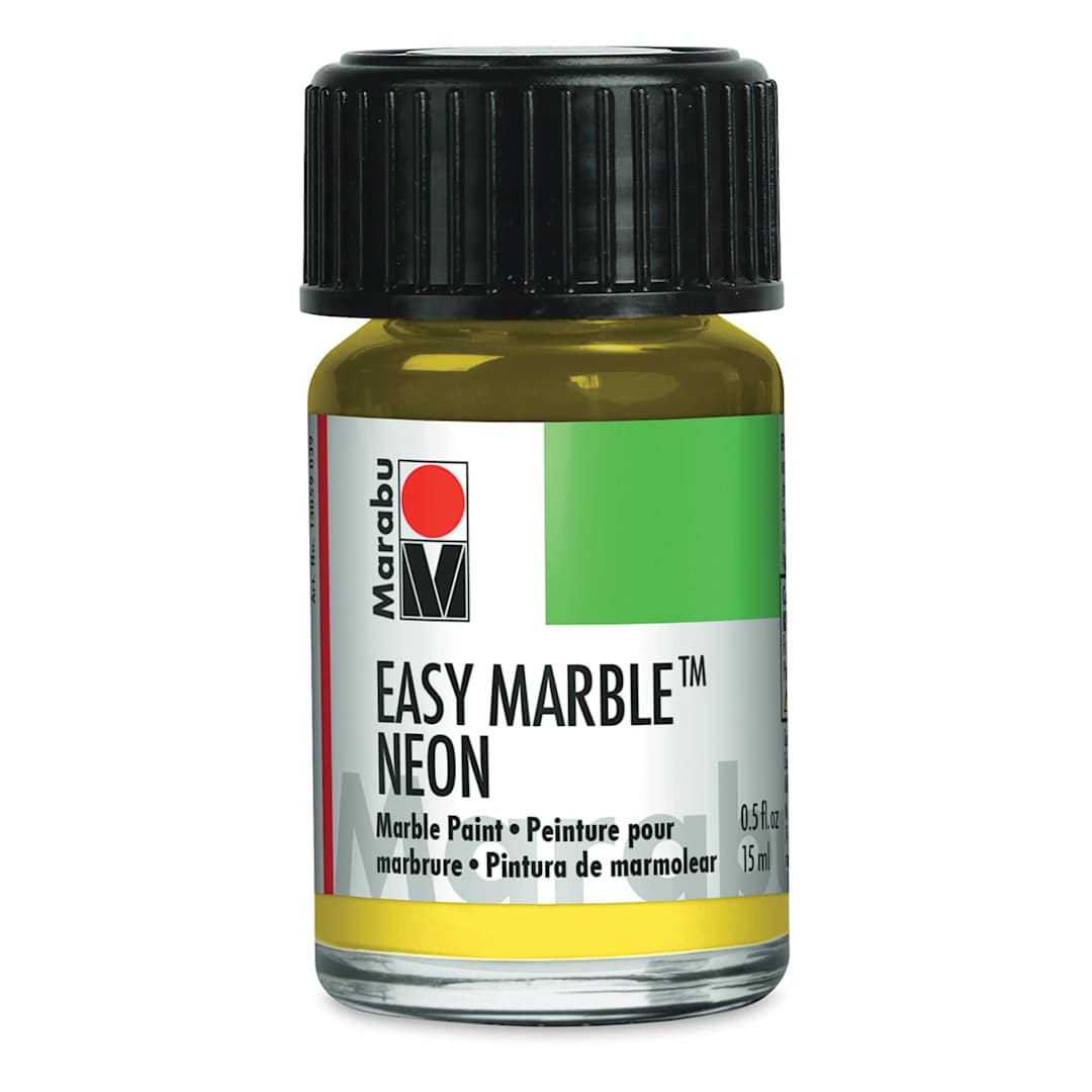 Open in modal - Marabu Easy Marble - Neon Yellow, 15 ml