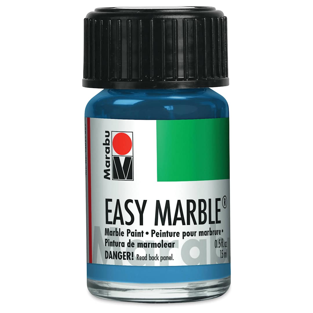 Open in modal - Marabu Easy Marble Paint - Steel Blue, 15 ml
