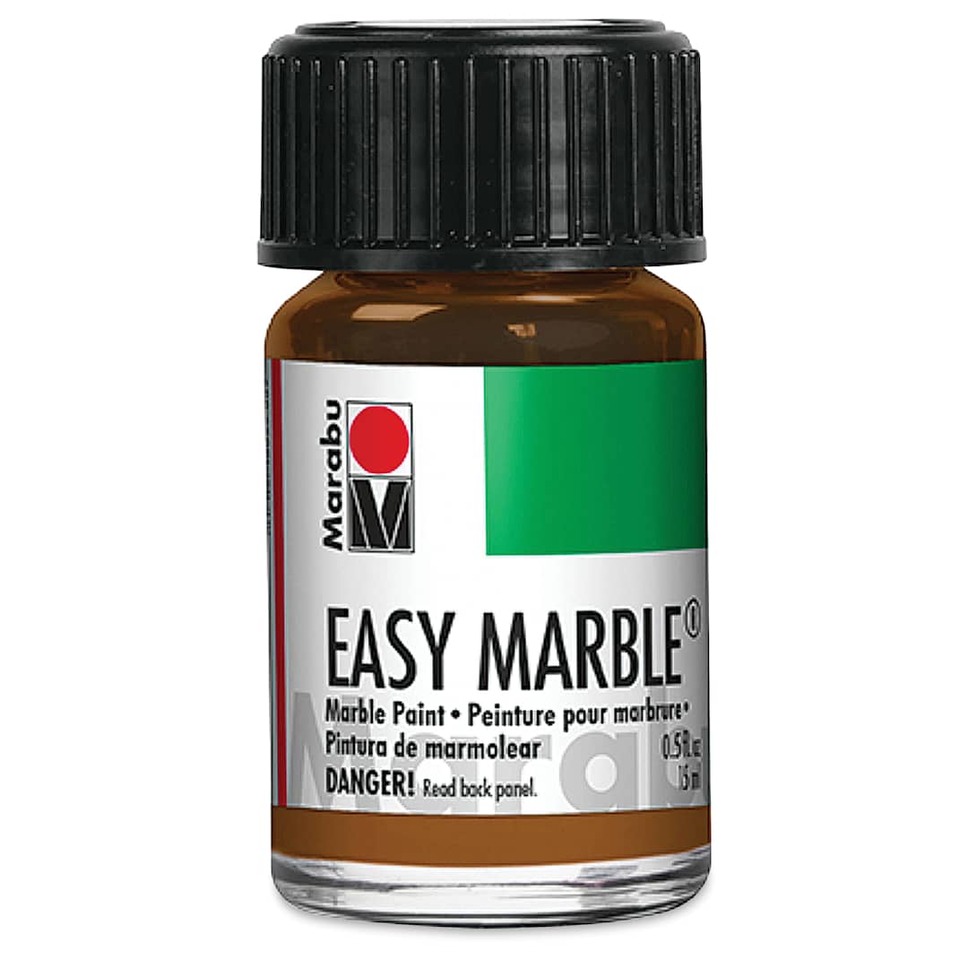 Open in modal - Marabu Easy Marble Paint - Medium Brown, 15 ml