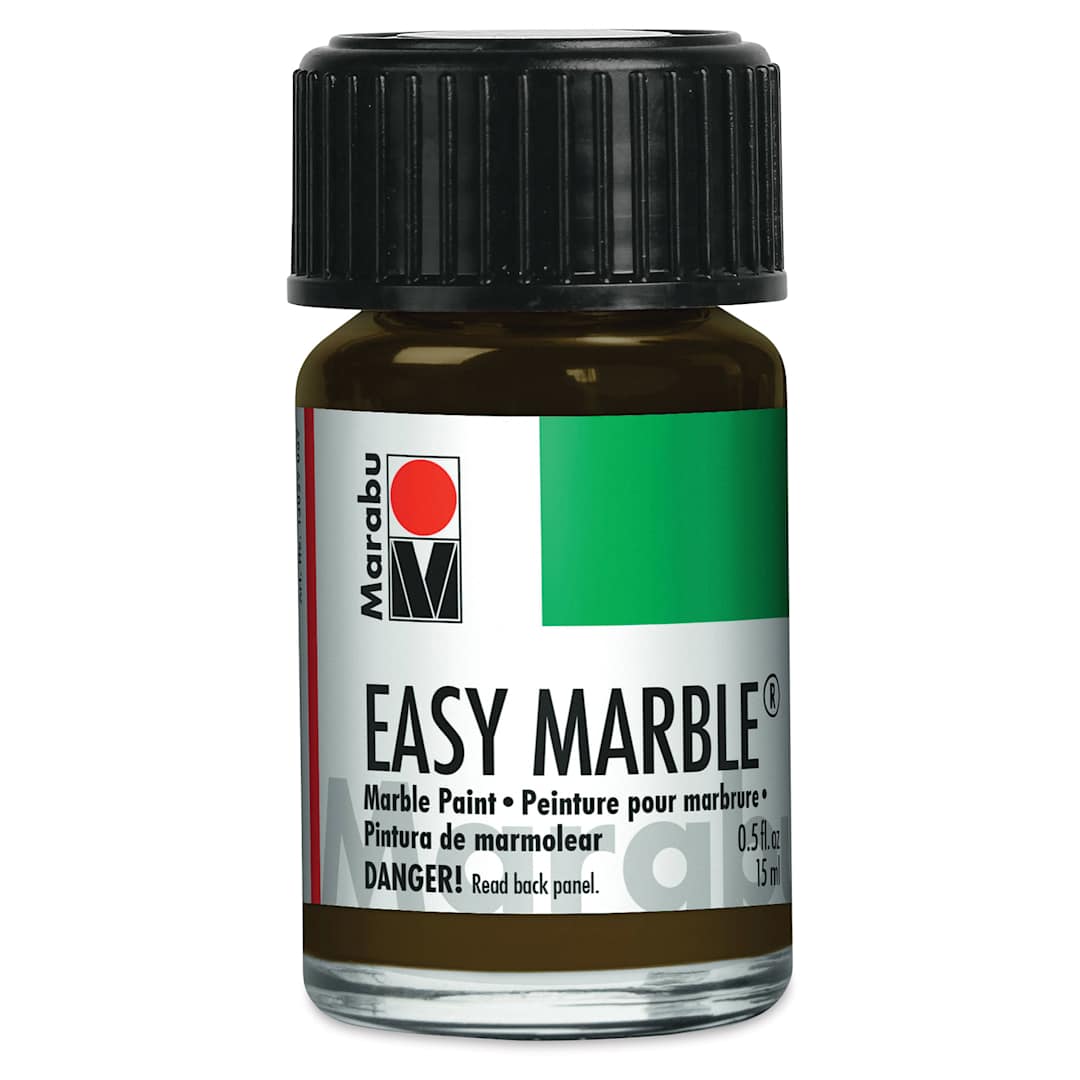 Open in modal - Marabu Easy Marble Paint - Olive Brown, 15 ml