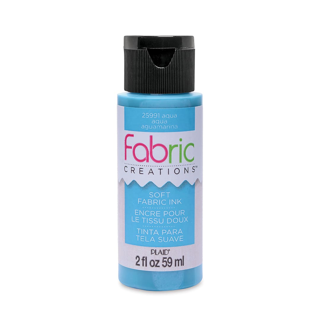 Open in modal - Plaid Fabric Creations Soft Fabric Ink - Aqua, 2 oz