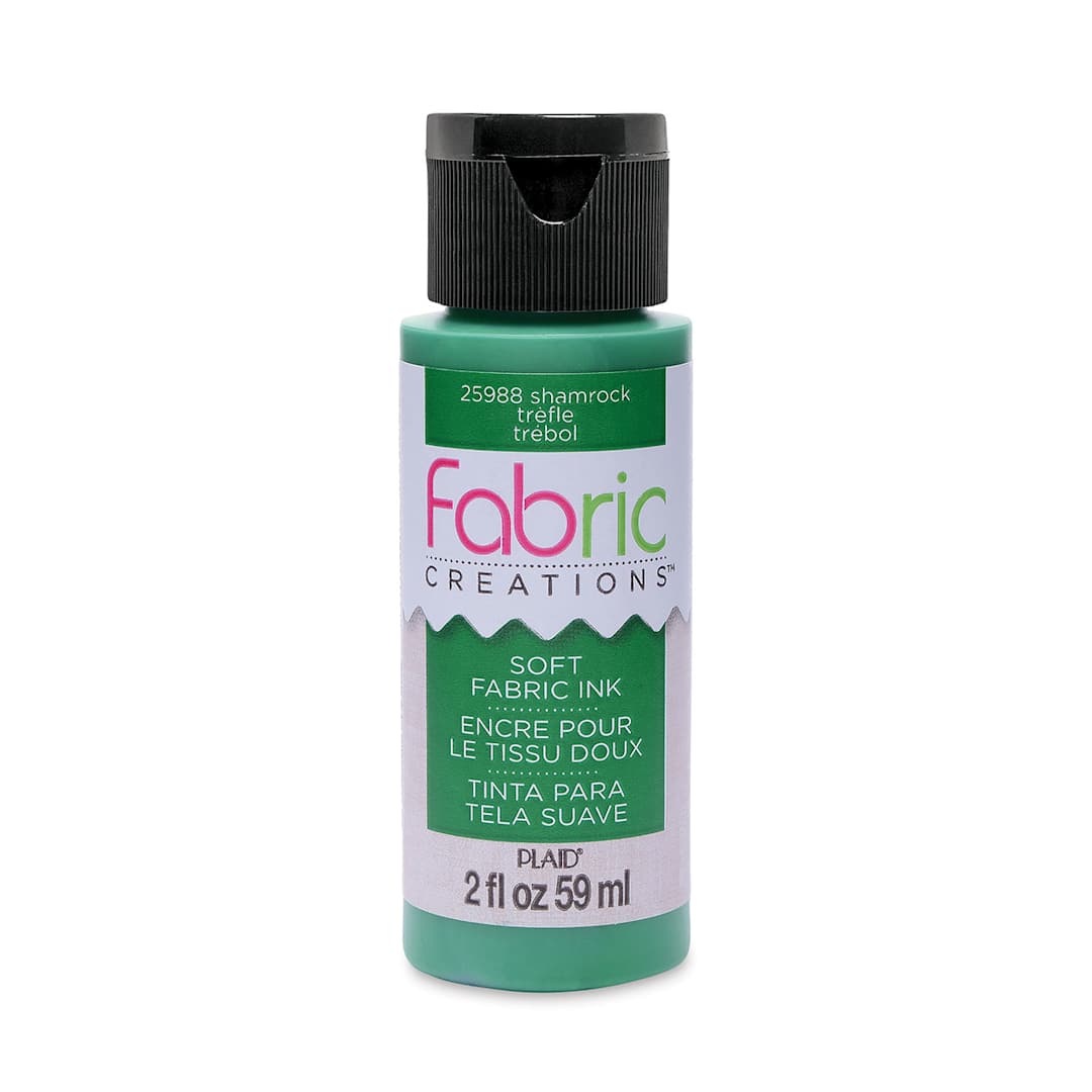 Open in modal - Plaid Fabric Creations Soft Fabric Ink - Shamrock, 2 oz