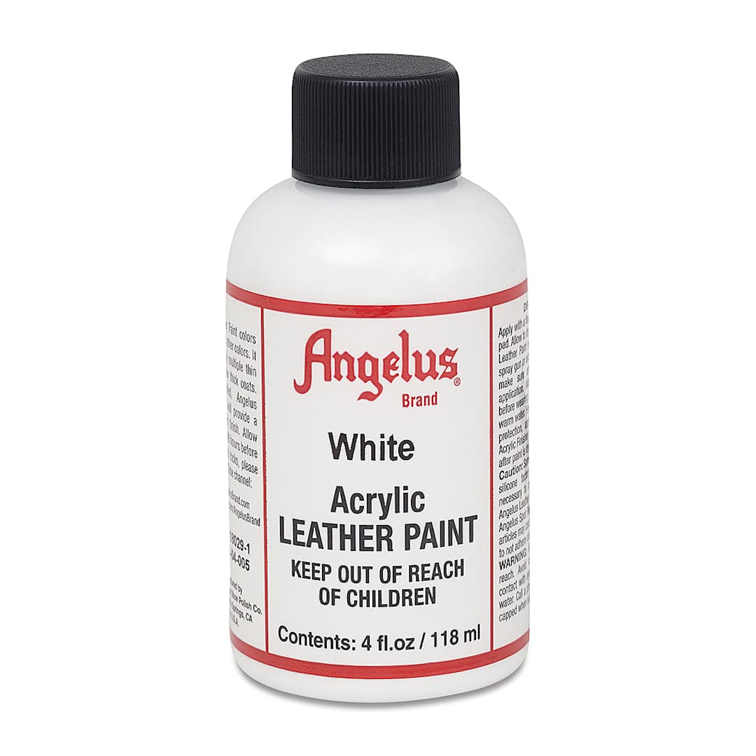 Open in modal - Angelus Leather Paint - White, 4oz