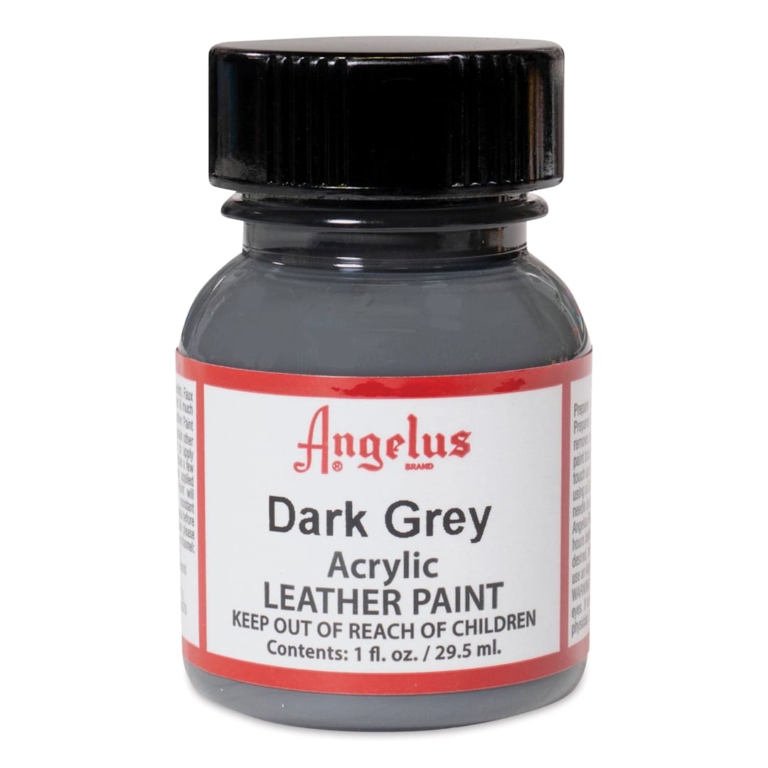 Open in modal - Angelus Acrylic Leather Paint - Dark Grey, 1 oz
