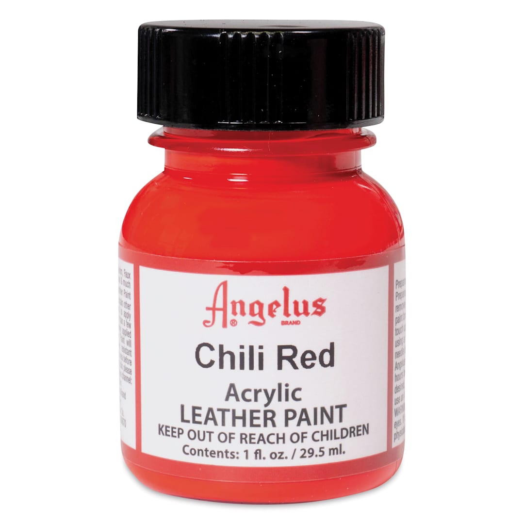 Open in modal - Angelus Acrylic Leather Paint - Chili Red, 1 oz