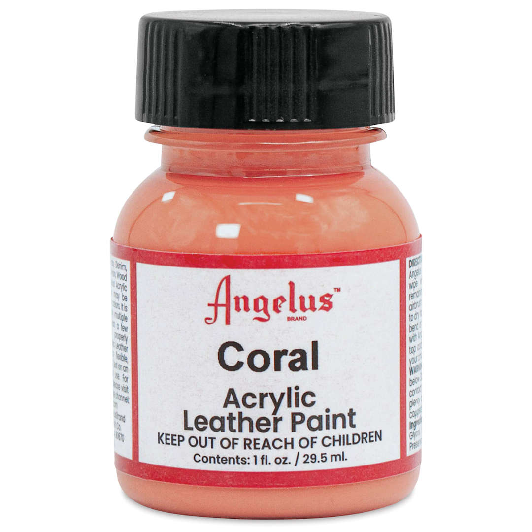 Open in modal - Angelus Acrylic Leather Paint - Coral, 1 oz
