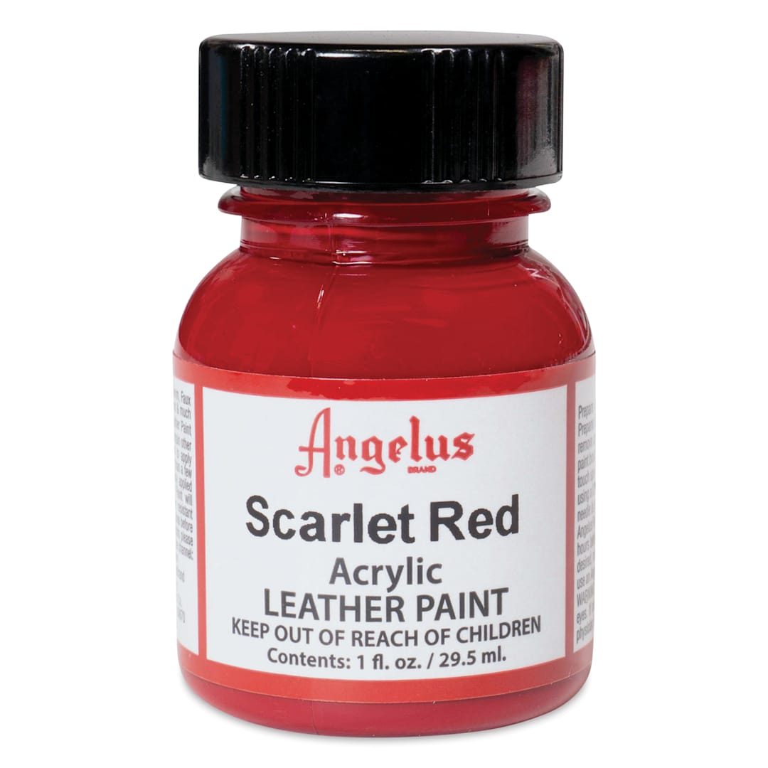 Open in modal - Angelus Leather Paint - 1 oz, Scarlet