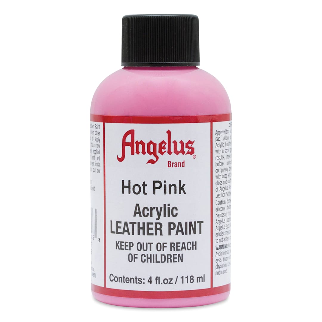 Open in modal - Angelus Acrylic Leather Paint - Hot Pink, 4 oz