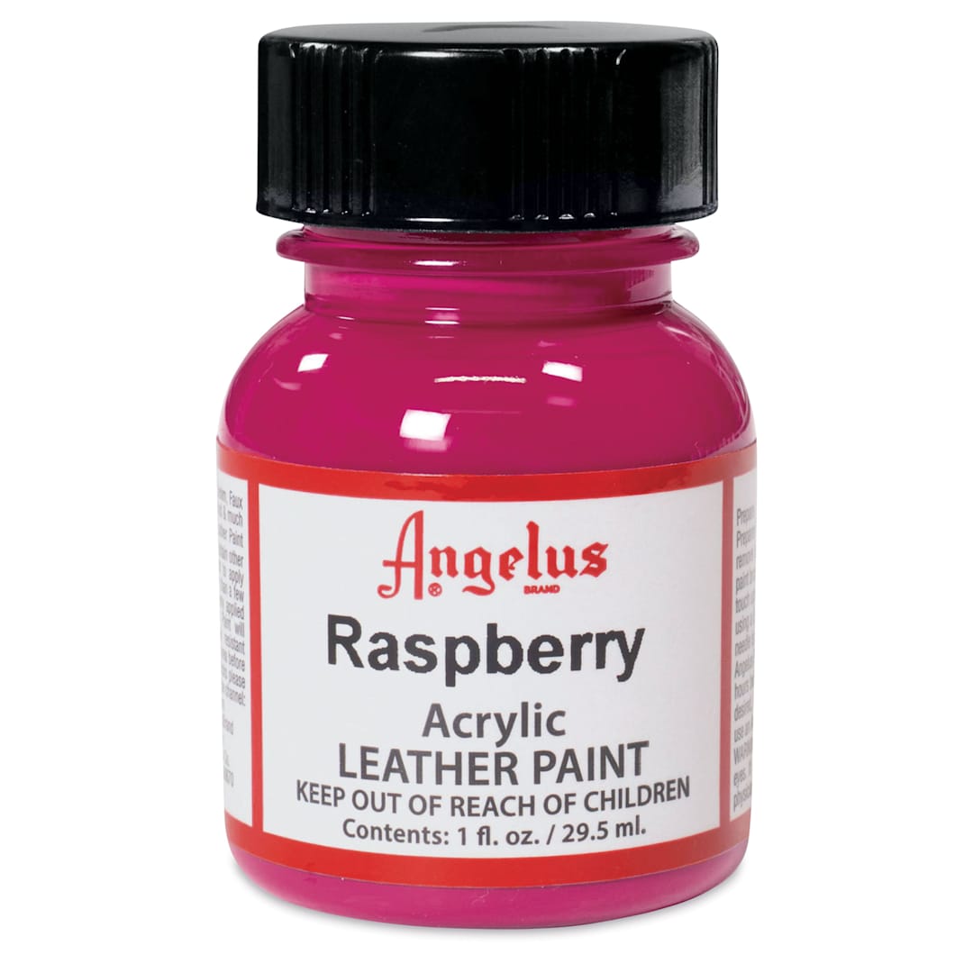 Open in modal - Angelus Acrylic Leather Paint - Raspberry, 1 oz