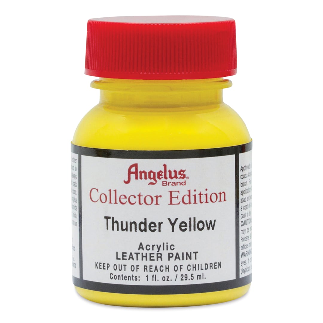 Open in modal - Angelus Leather Paint - 1 oz, Thunder Yellow (Collector Edition)