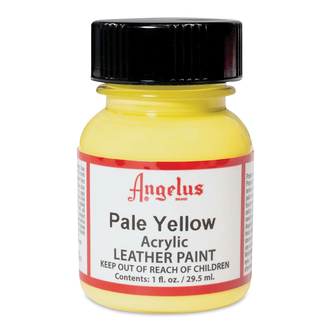 Open in modal - Angelus Acrylic Leather Paint - Pale Yellow, 1 oz