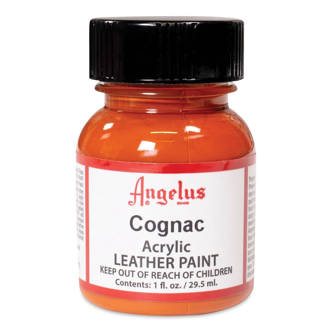 Open in modal - Angelus Acrylic Leather Paint - Cognac, 1 oz