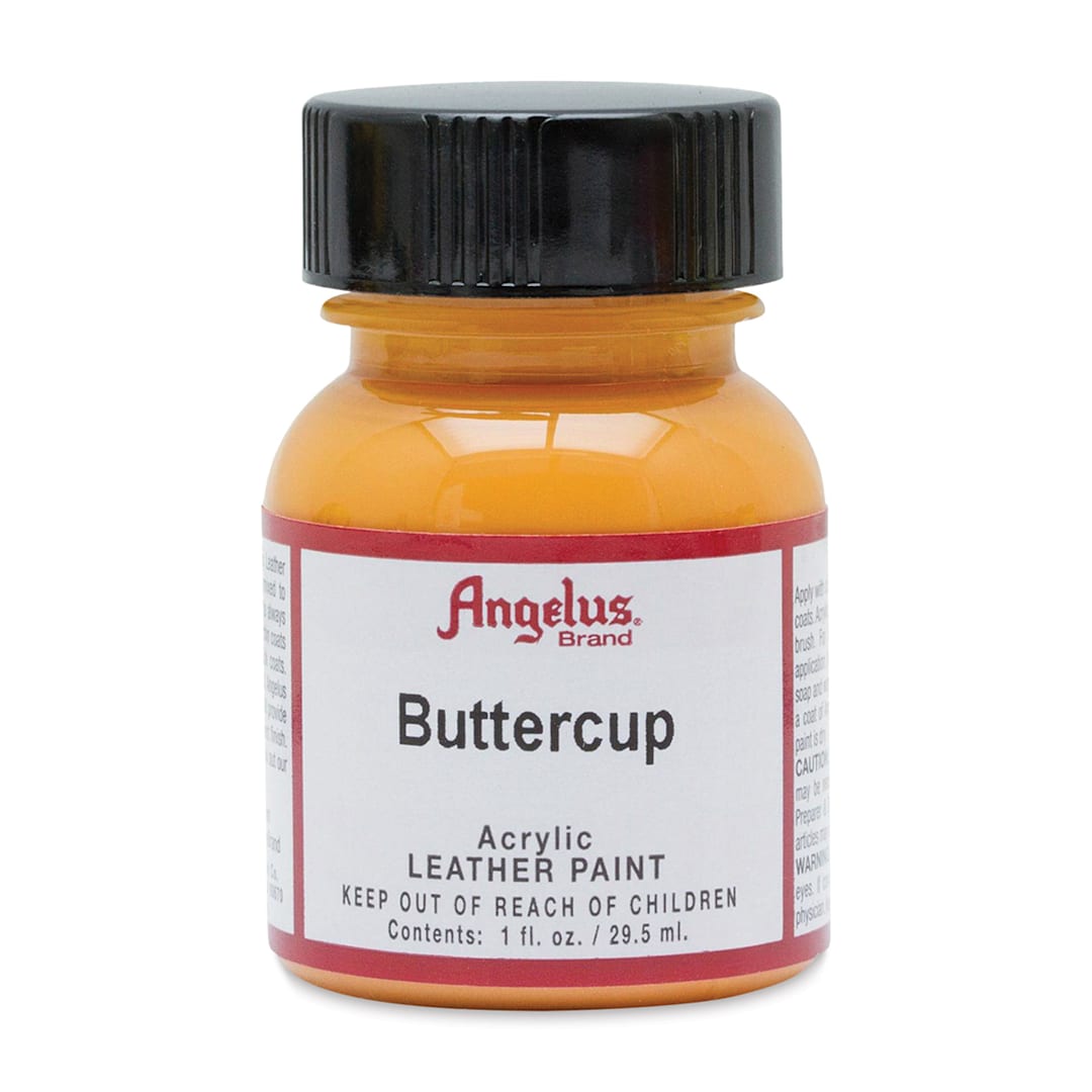 Open in modal - Angelus Acrylic Leather Paint - Buttercup, 1 oz