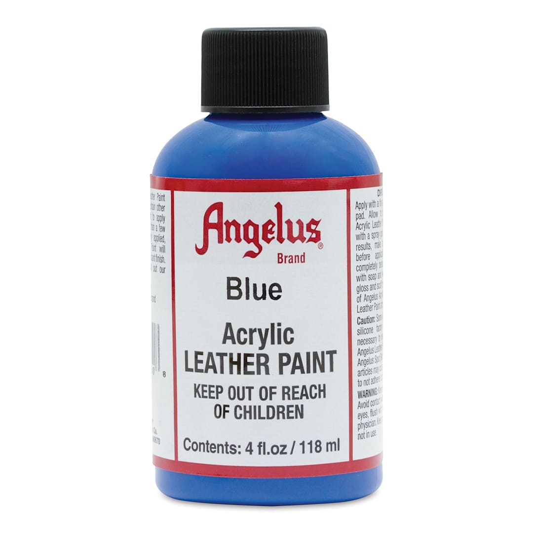 Open in modal - Angelus Acrylic Leather Paint - Blue, 4 oz