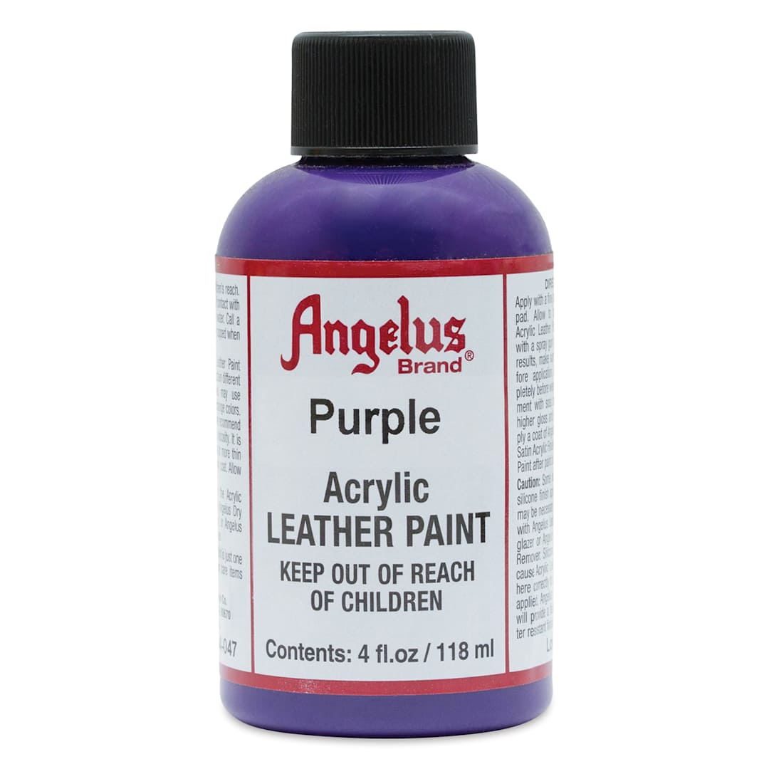 Open in modal - Angelus Acrylic Leather Paint - Purple, 4 oz