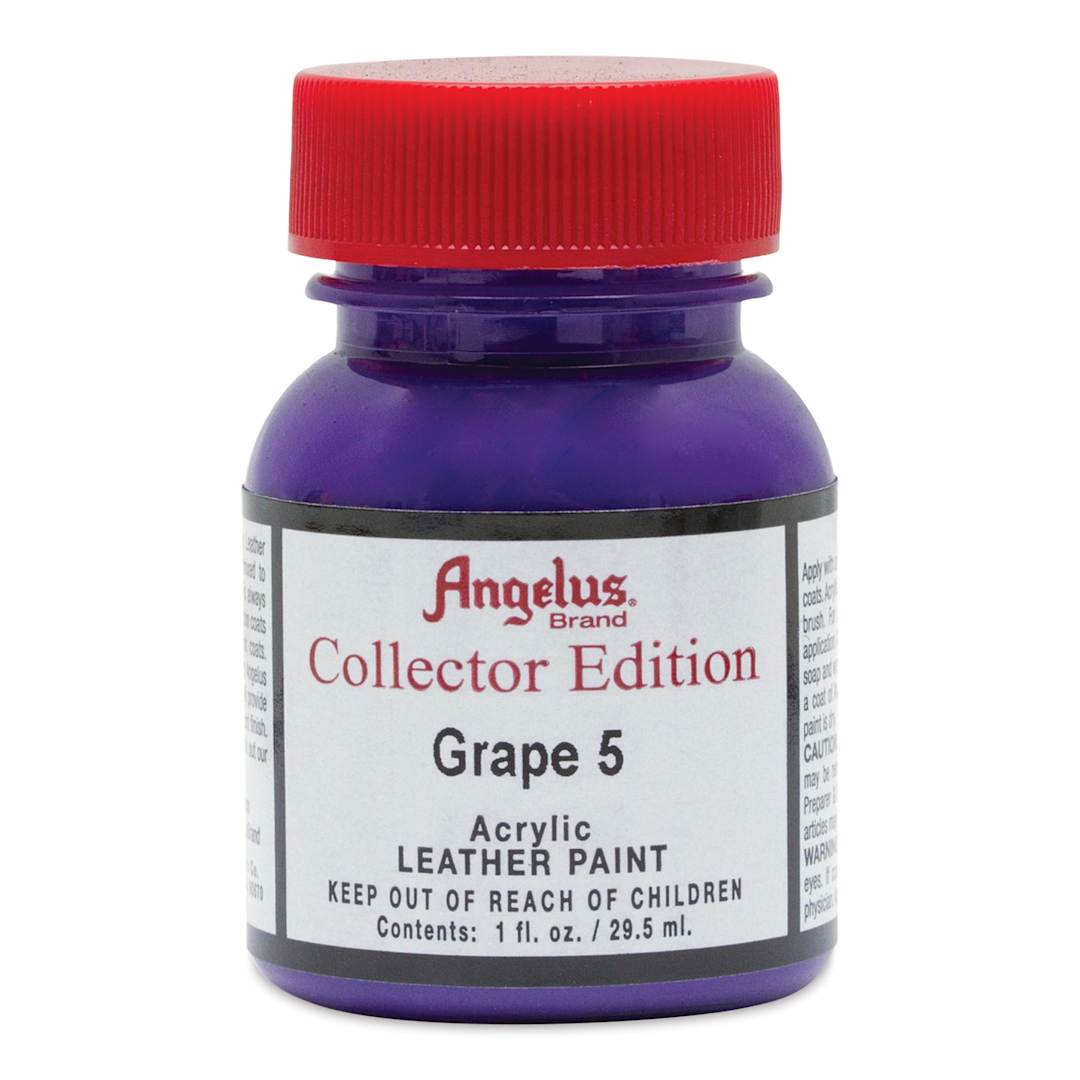 Open in modal - Angelus Acrylic Leather Paint - Grape 5, Collector Edition, 1 oz