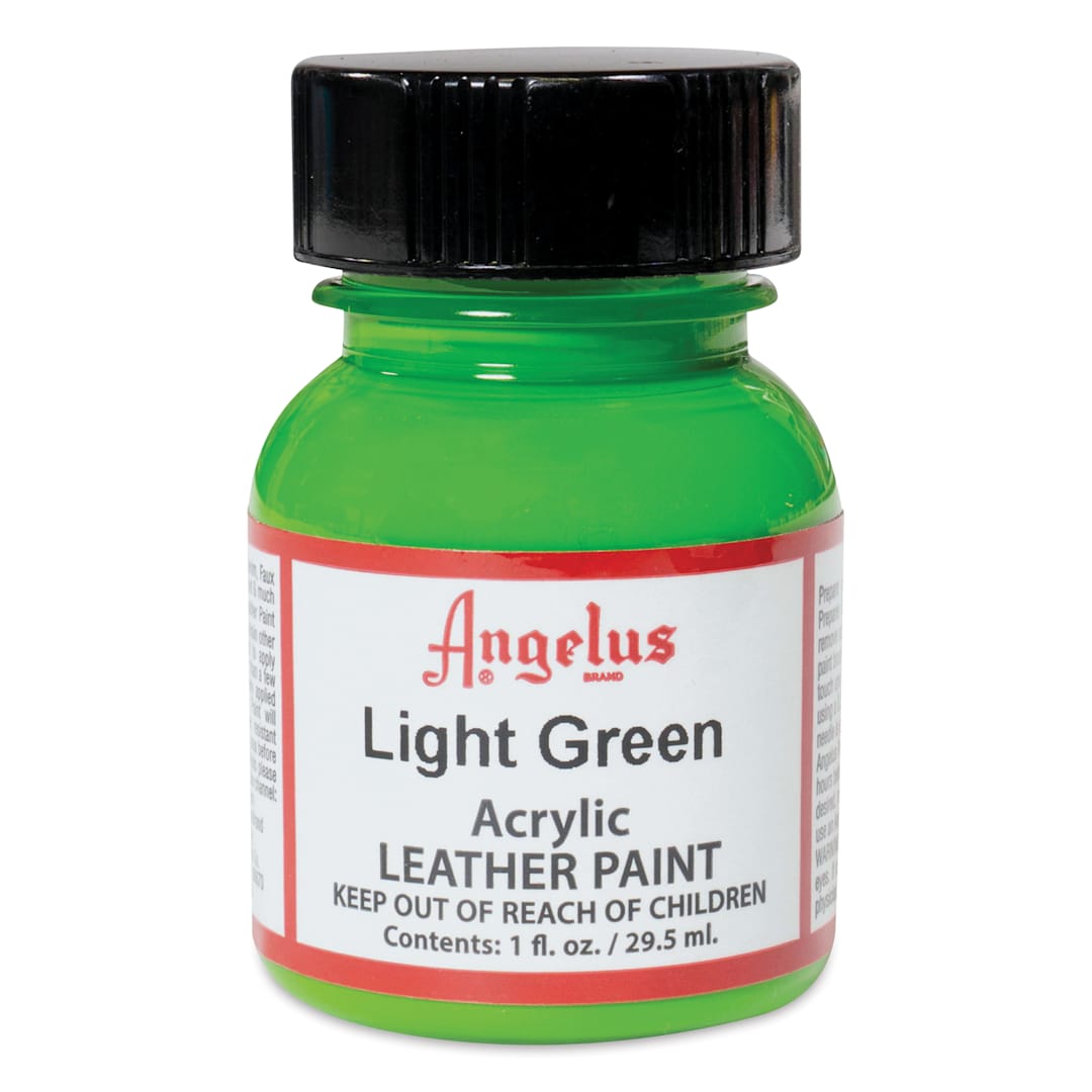 Open in modal - Angelus Acrylic Leather Paint - Light Green, 1 oz