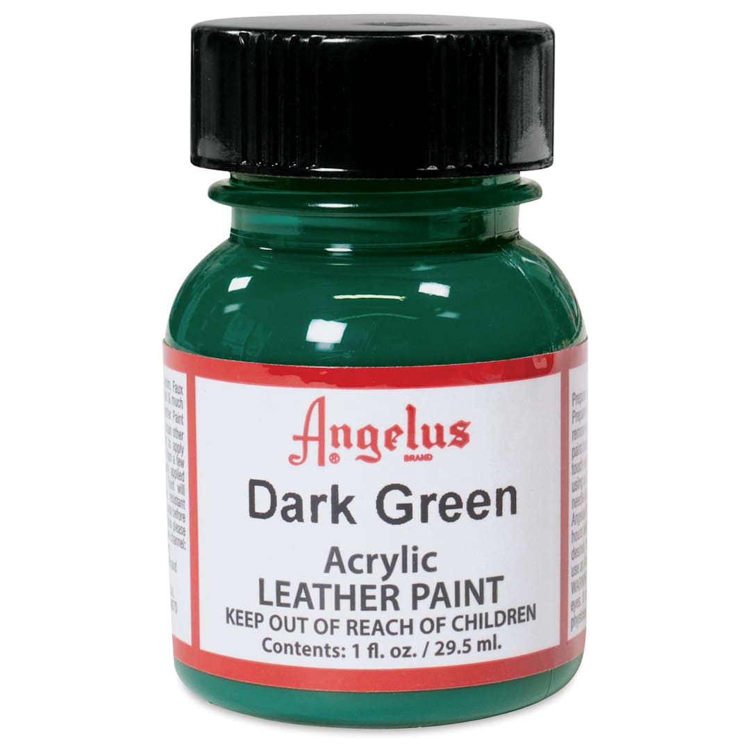 Open in modal - Angelus Acrylic Leather Paint - Dark Green, 1 oz