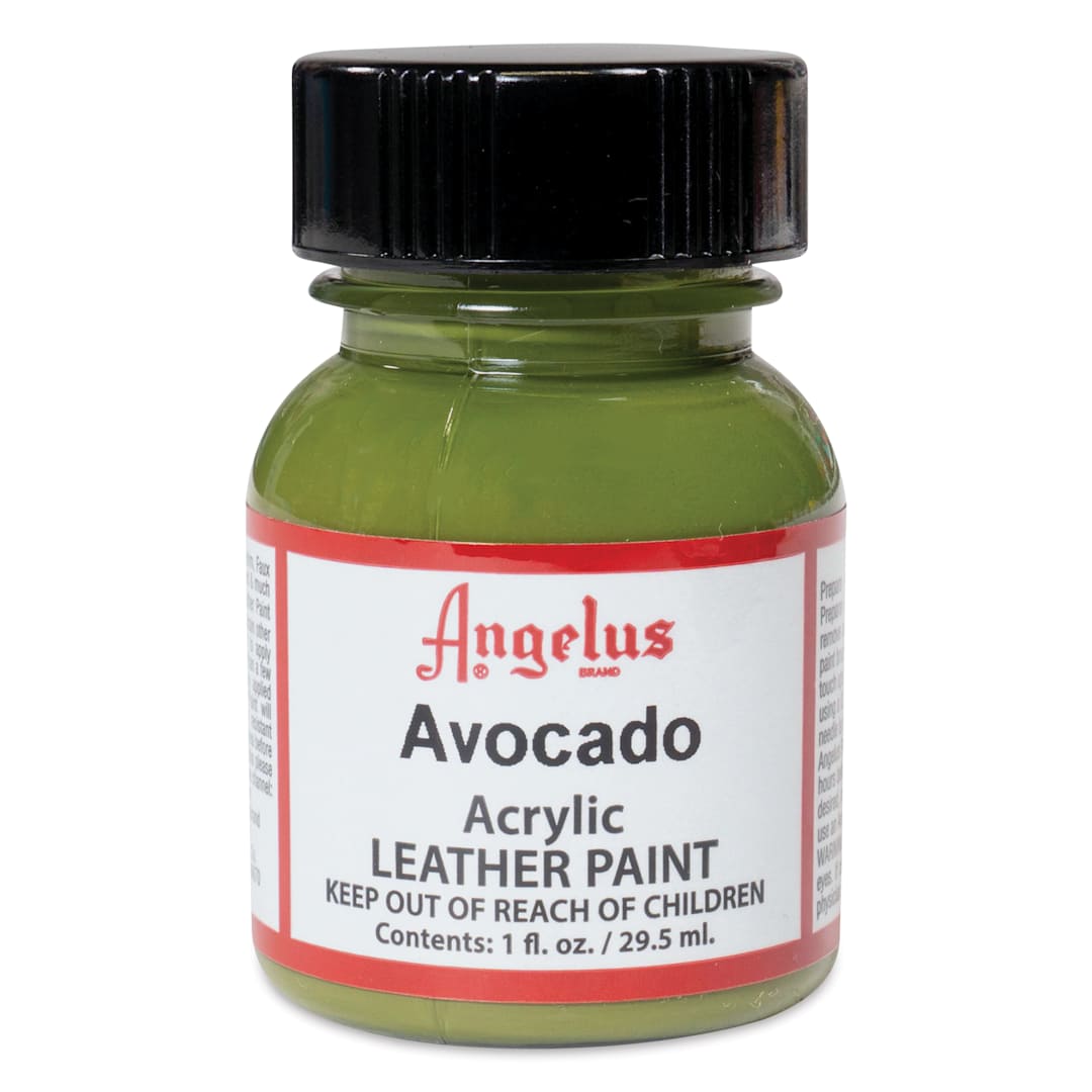 Open in modal - Angelus Acrylic Leather Paint - Avocado, 1 oz