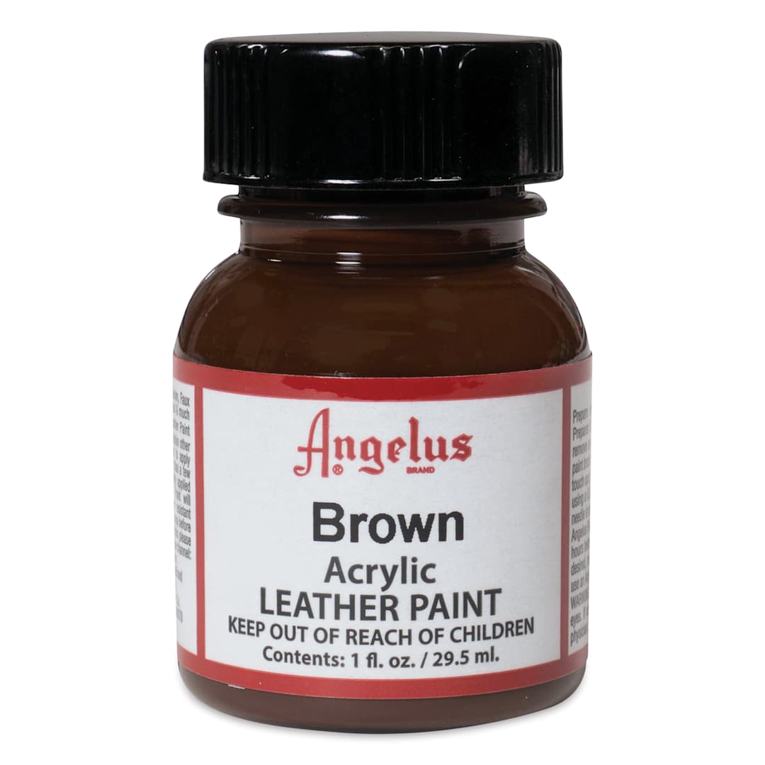 Open in modal - Angelus Acrylic Leather Paint - Brown, 1 oz