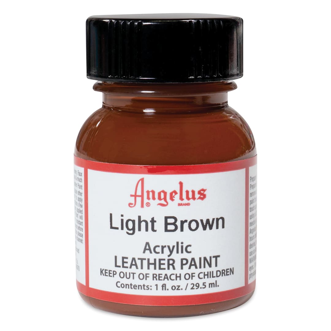 Open in modal - Angelus Acrylic Leather Paint - Light Brown, 1 oz