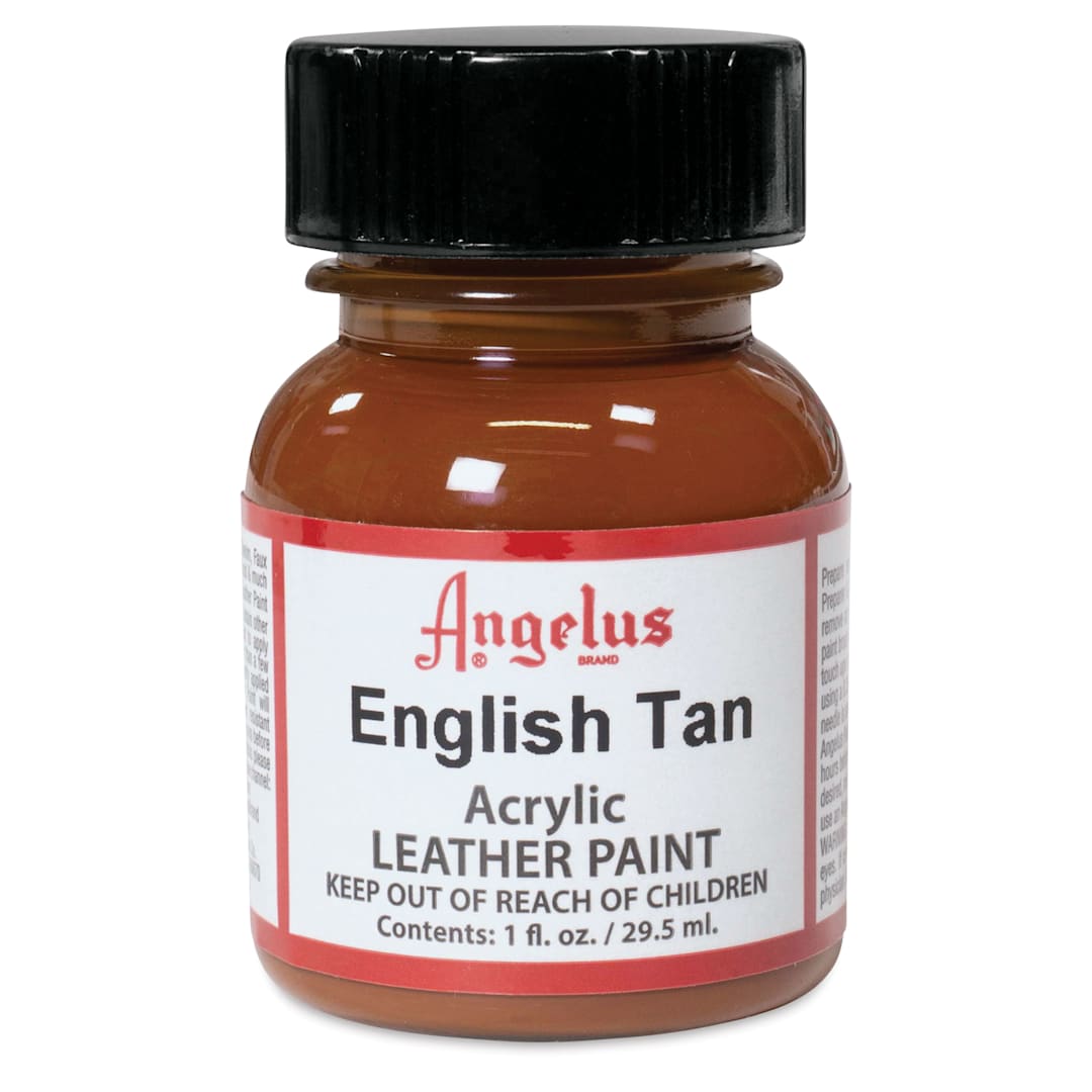Open in modal - Angelus Acrylic Leather Paint - English Tan, 1 oz