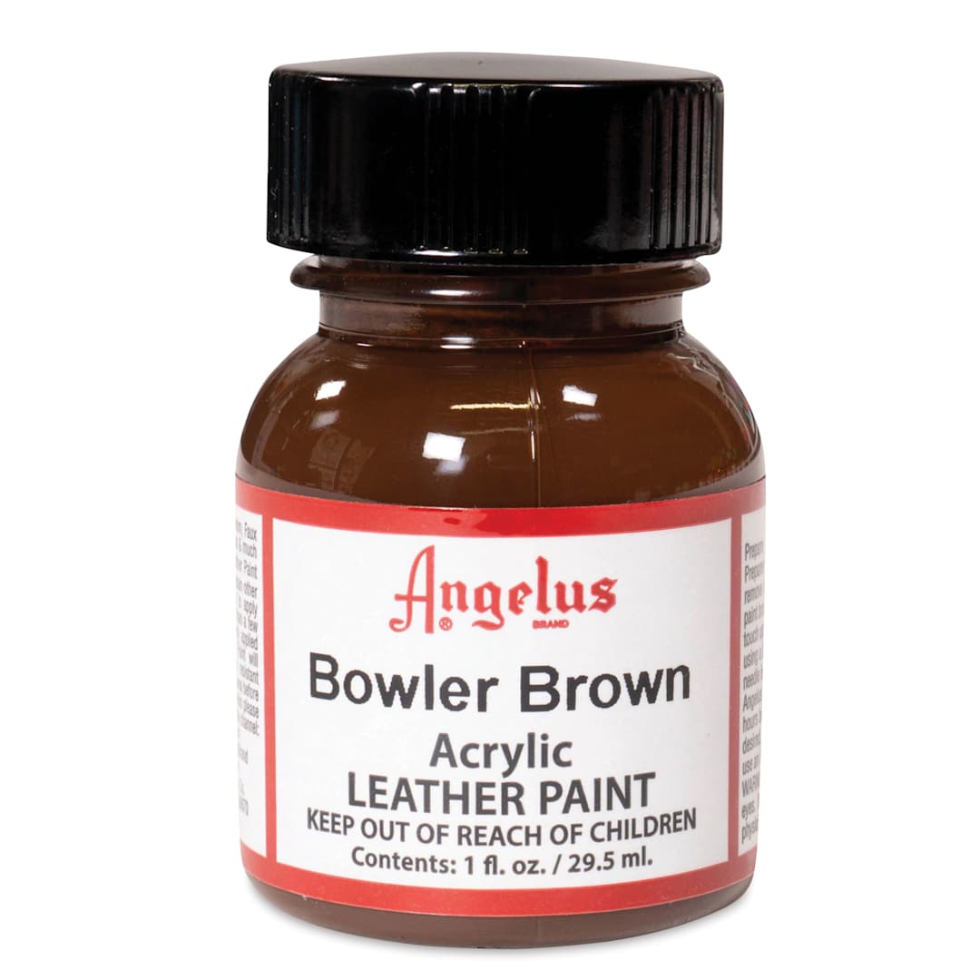 Open in modal - Angelus Acrylic Leather Paint - Bowler Brown, 1 oz