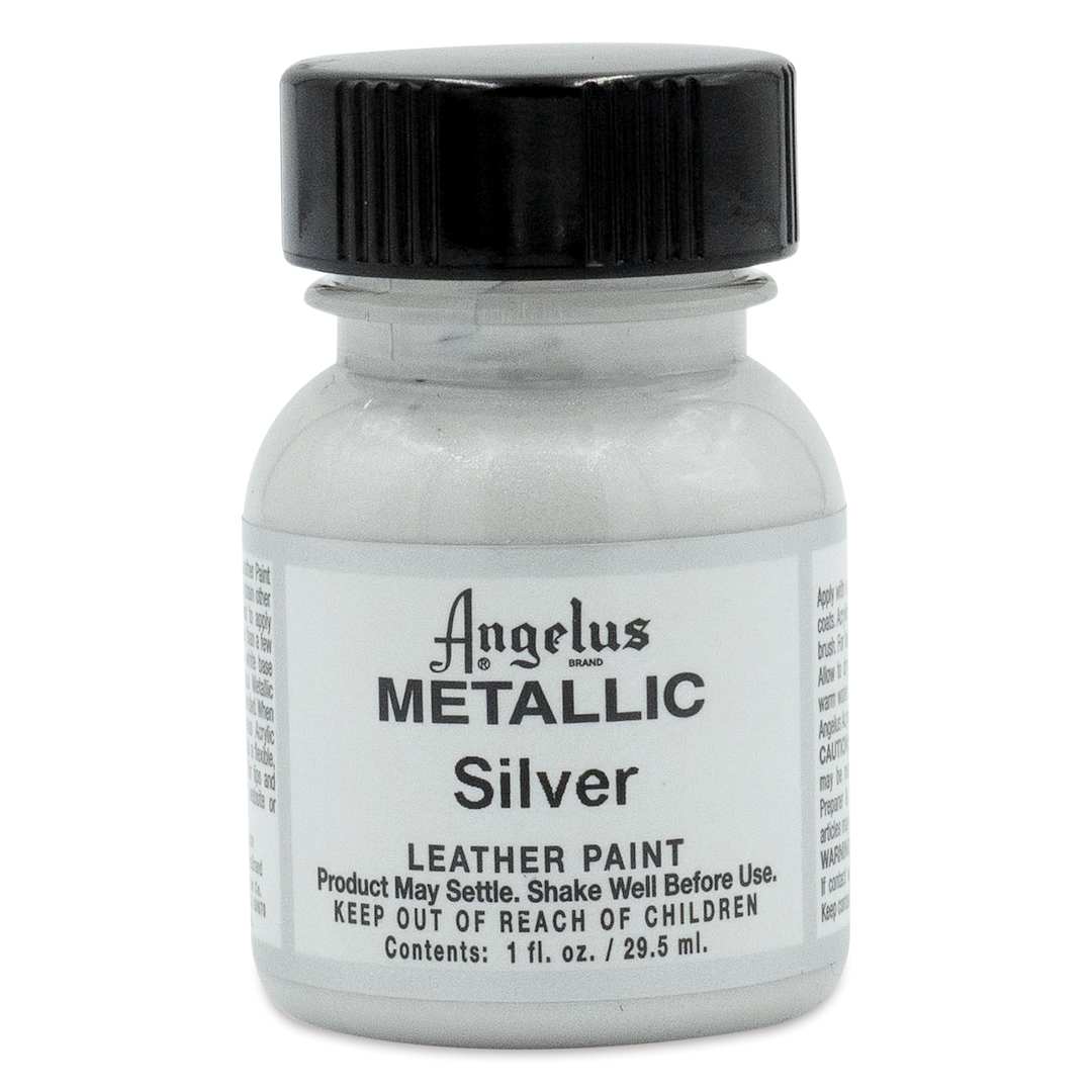 Open in modal - Angelus Leather Paint - 1 oz, Silver