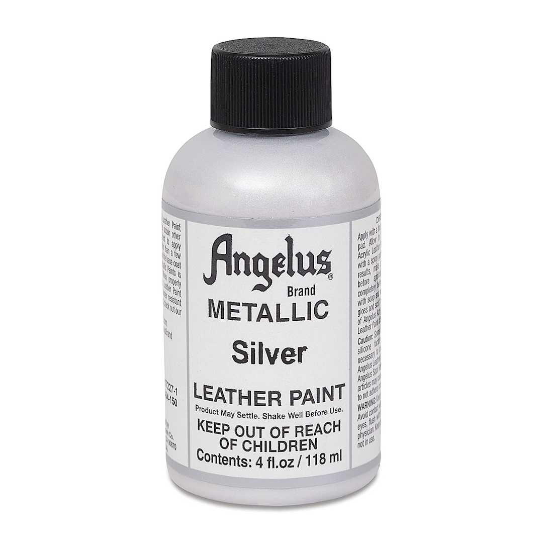 Open in modal - Angelus Leather Paint - Silver, 4 oz