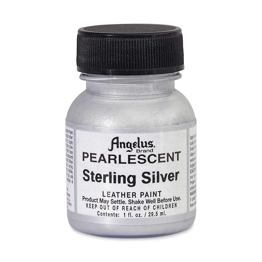 Open in modal - Angelus Pearlescent Leather Paint - Sterling Silver, 1 oz