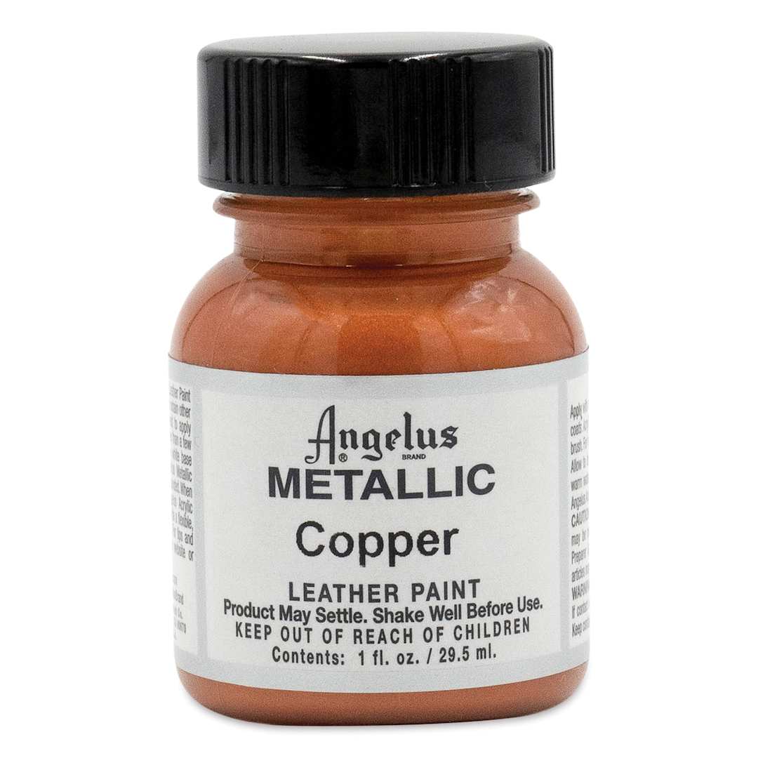 Open in modal - Angelus Acrylic Leather Paint - Copper, Metallic, 1 oz