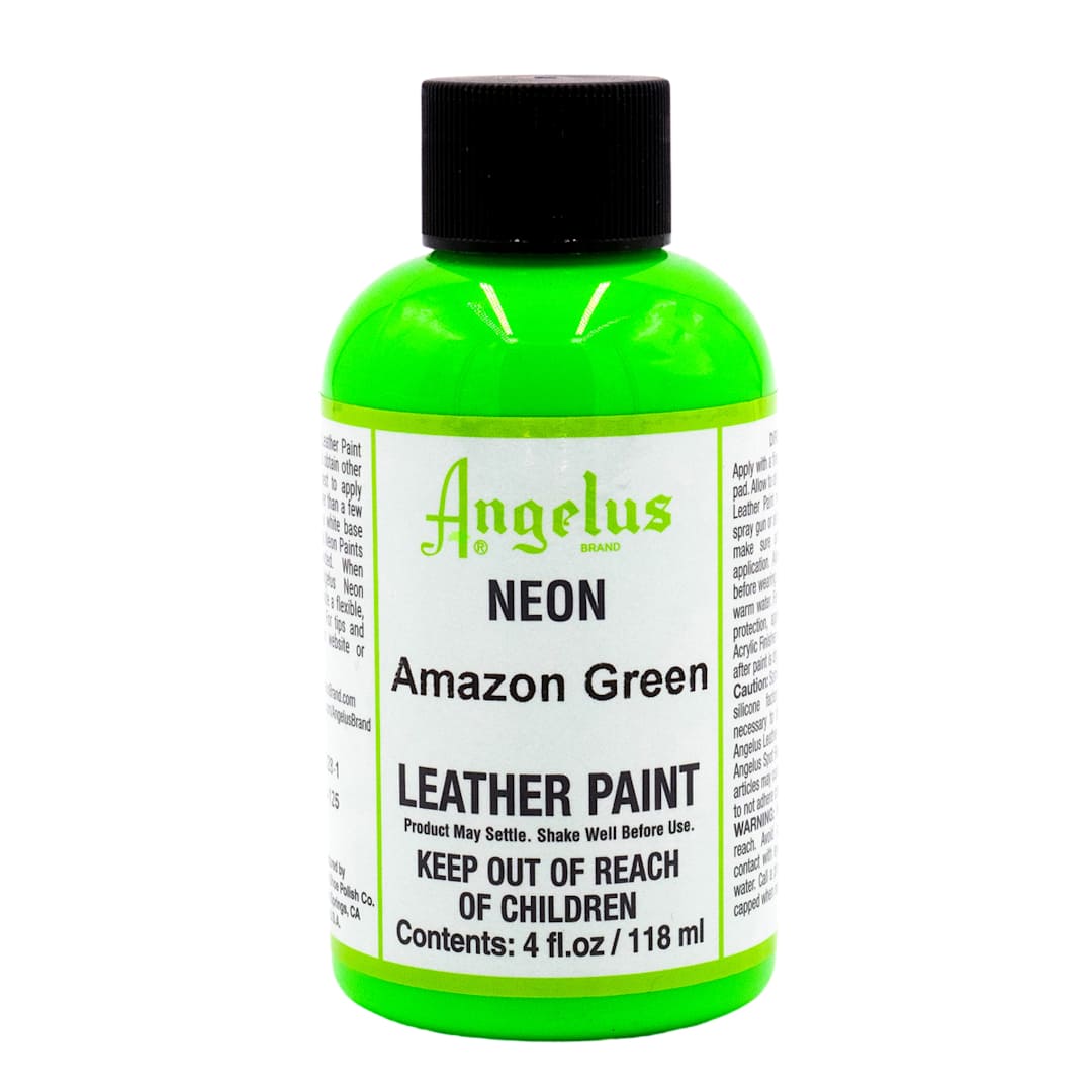 Open in modal - Neon Leather Paint Amazon Green