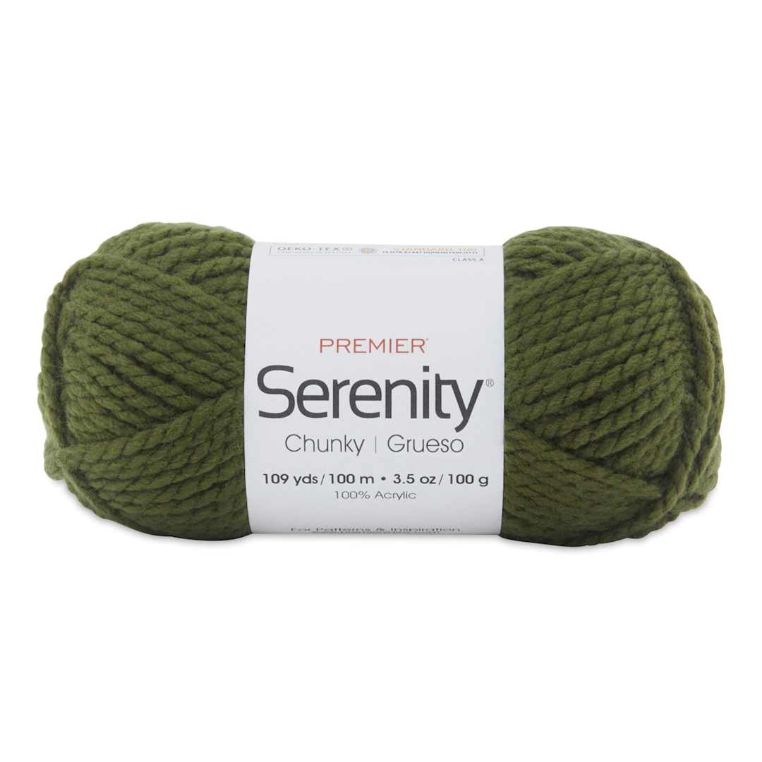 Open in modal - Premier Yarn Serenity Chunky Solids Yarn - After Dark, 109 yds