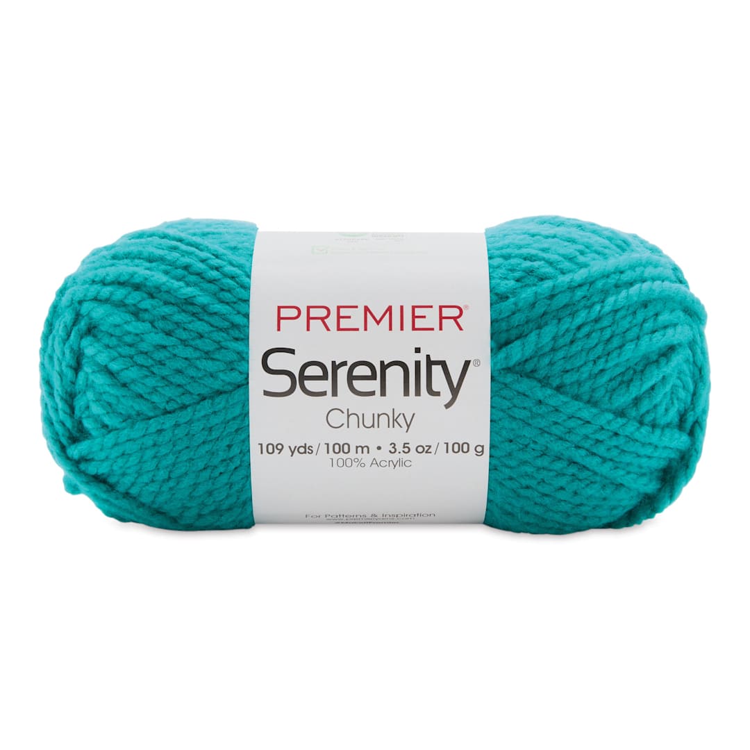 Open in modal - Premier Yarn Serenity Chunky Solids Yarn - Tahiti, 109 yds
