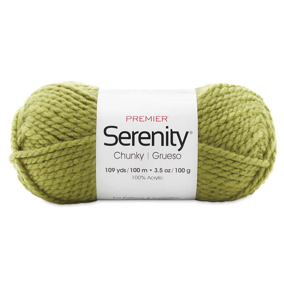 Open in modal - Premier Yarn Serenity Chunky Solids Yarn - Clover