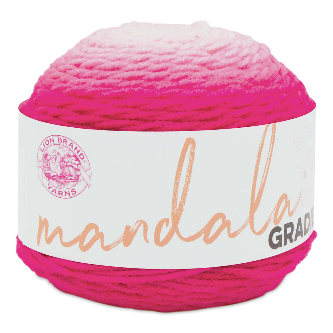 Open in modal - Lion Brand Mandala Gradient Yarn - Hot Pink, 295 yds