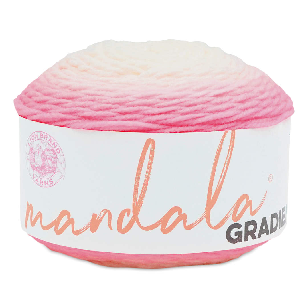 Open in modal - Lion Brand Mandala Gradient Yarn - Light Pink, 295 yds