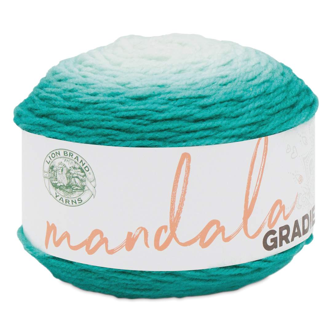 Open in modal - Lion Brand Mandala Gradient Yarn - Seagreen, 295 yds