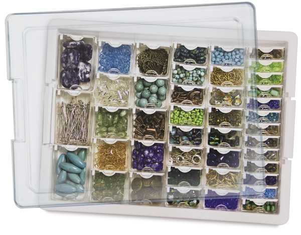 Open in modal - Darice Bead Storage Solutions Assorted Bead Storage Tray