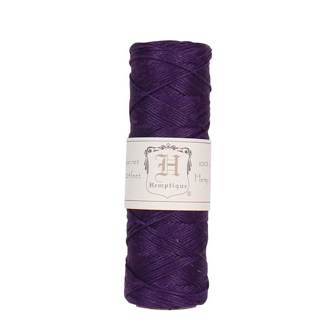 Open in modal - Hemp Cord Spools Dark Purple