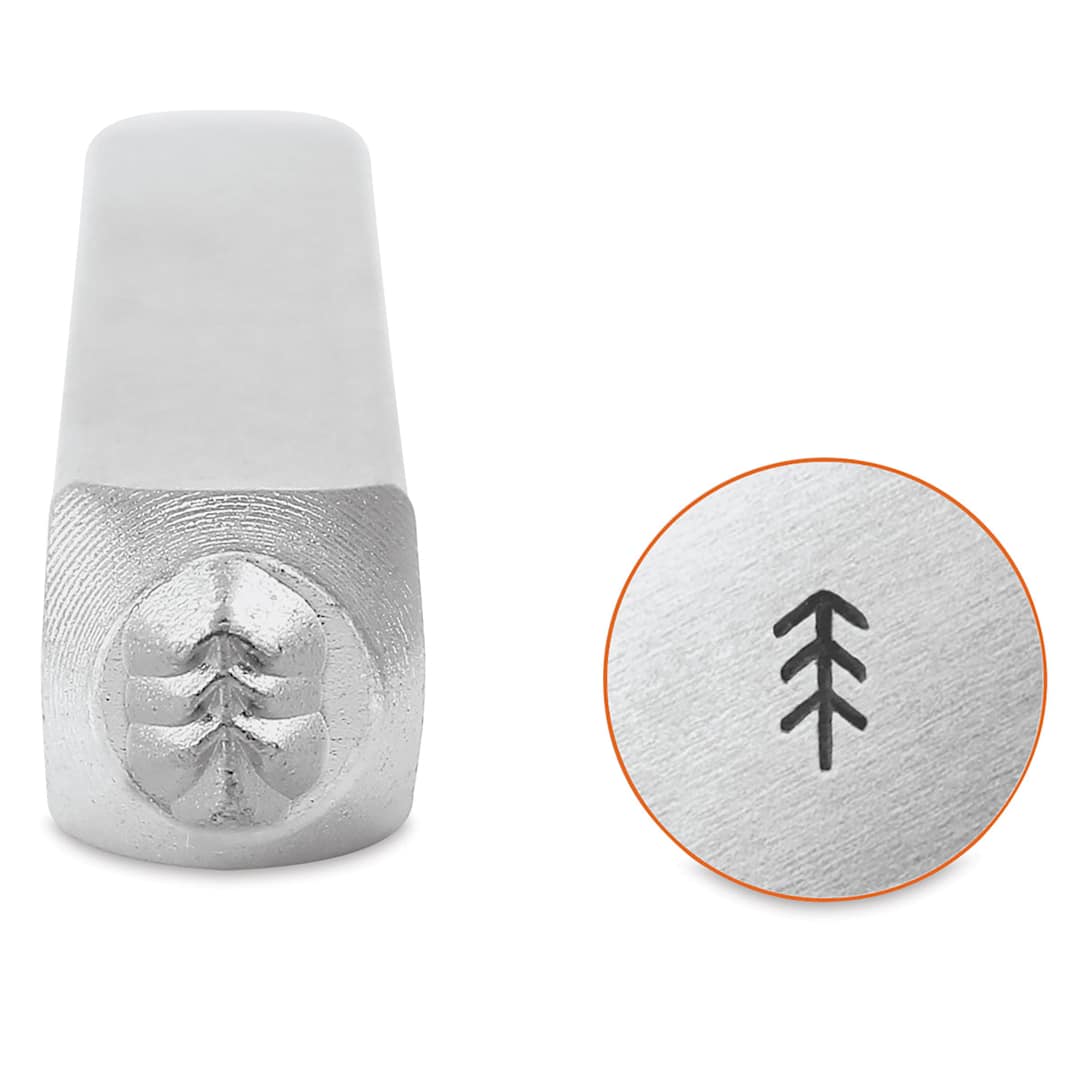 Open in modal - ImpressArt Design Stamp - Simple Pine Tree, 4 mm