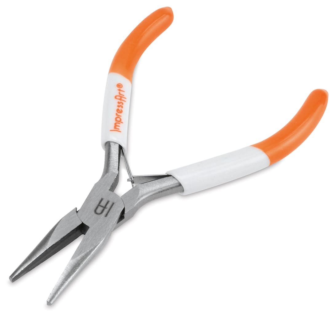Open in modal - Chain Nose Pliers - Shown at downward angle and open slightly
