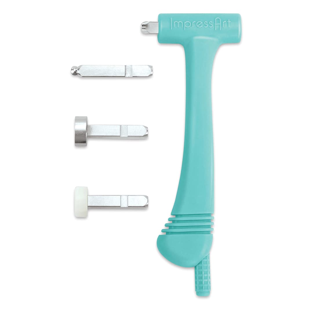 Open in modal - ImpressArt Multi-Function Hammer Kit (Hammer with interchangeable stamping heads)