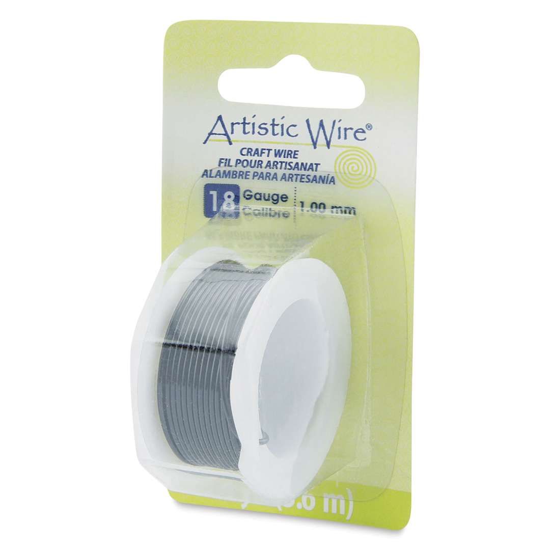 Open in modal - Artistic Wire Colored Copper Craft Wire - Black, 18 Gauge, 12 ft