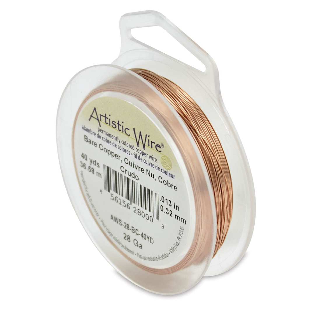 Open in modal - Artistic Wire Colored Copper Craft Wire - Copper, 28 Gauge, 120 ft