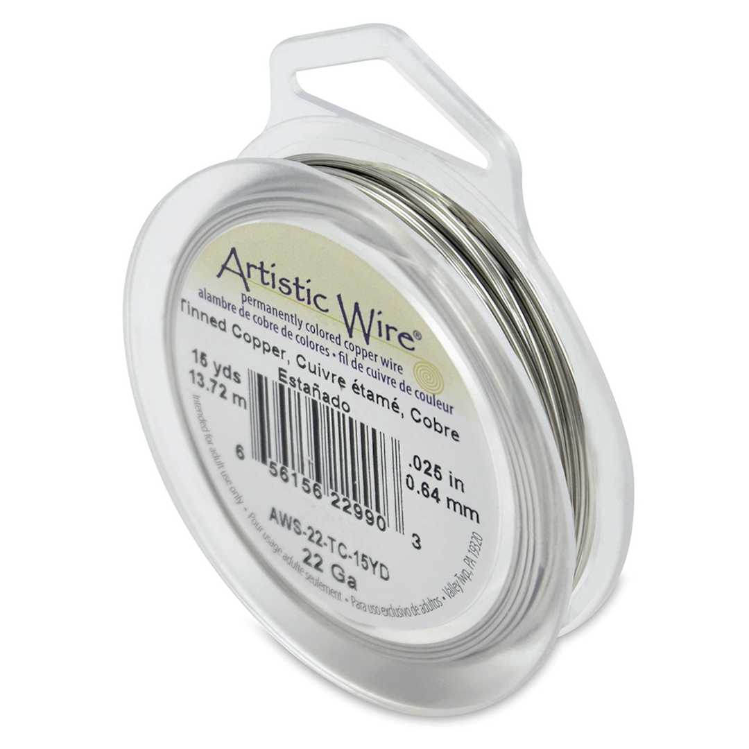 Open in modal - Artistic Wire Colored Copper Craft Wire - Tinned Copper, 22 Gauge, 45 ft