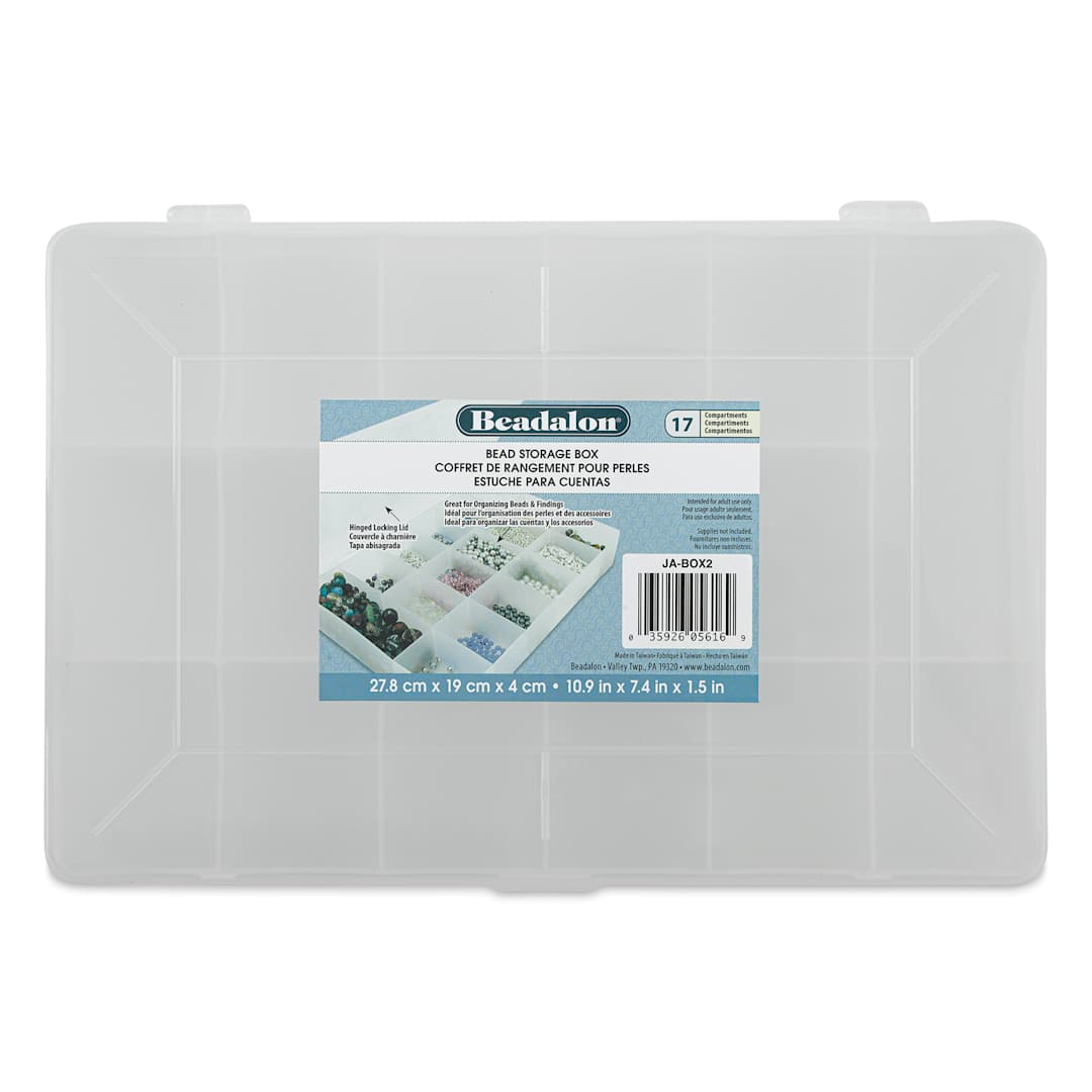 Open in modal - Beadalon Bead Storage Box - 7.4" x 10.9", top