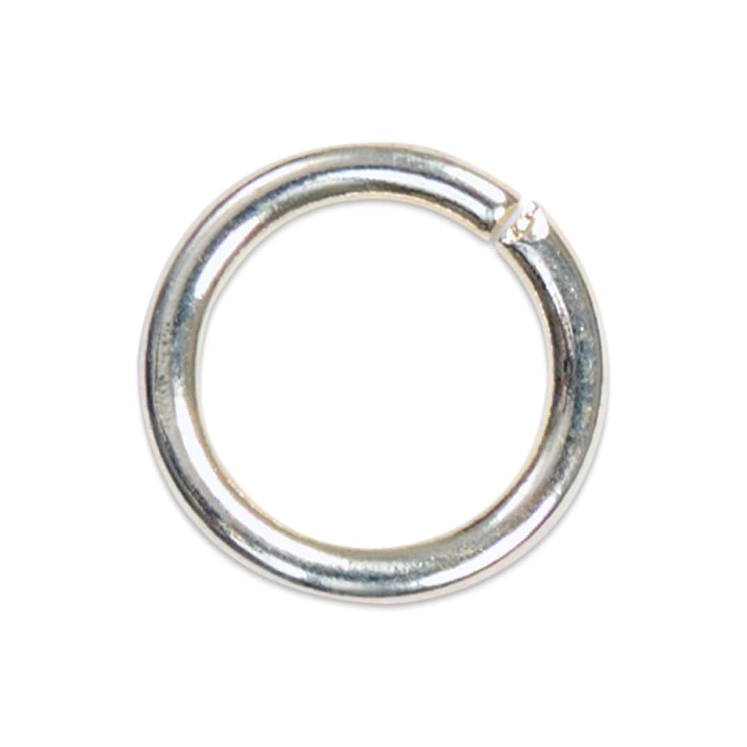 Open in modal - Beadalon Jump Rings - Silver Plated, Round, 6 mm
