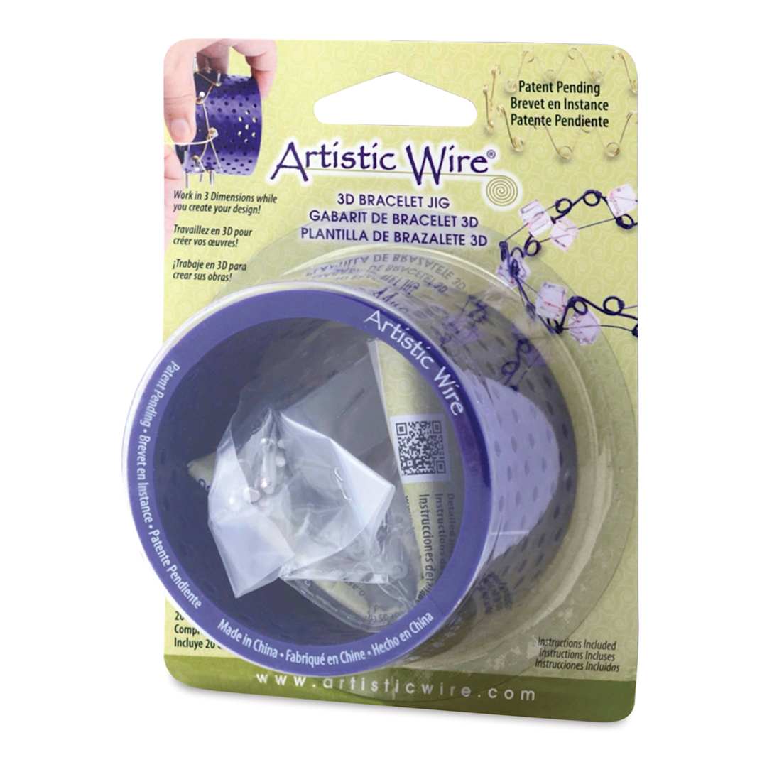 Open in modal - Artistic Wire 3D Bracelet Jig front of packaging, angled view